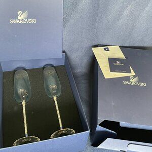 Swarovski Crystalline Toasting Flutes, set of 2
